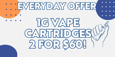 Vape cartridge sale promotion graphic