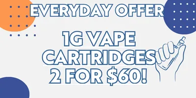 Vape cartridge sale promotion graphic
